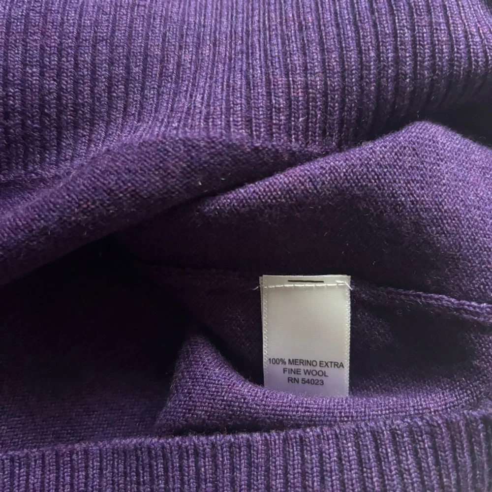 Banana Republic Men's V-Neck Sweater in Purple